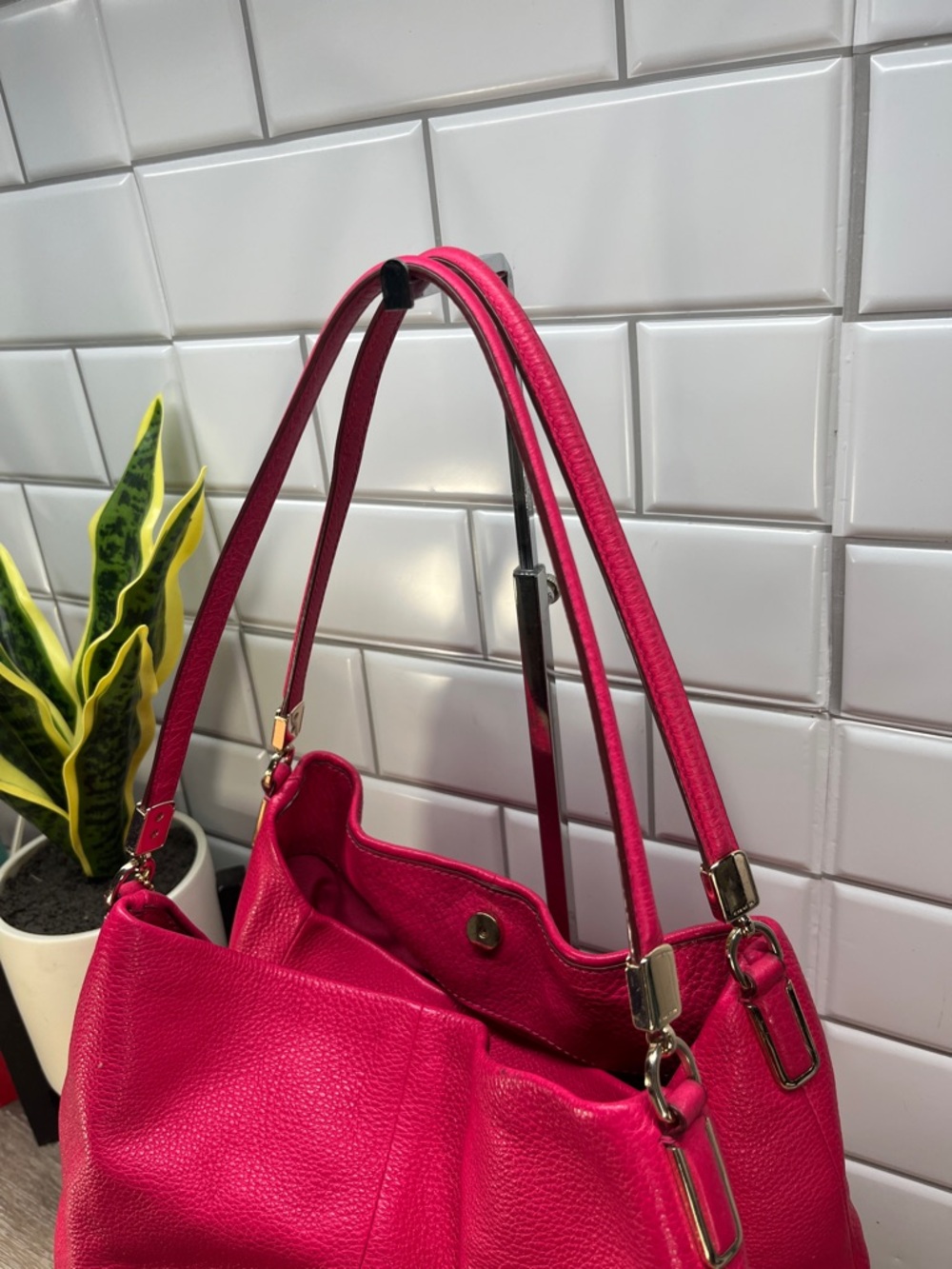 7000 Coach pink leather shoulder bag 7000COACHP - Picture 5 of 15